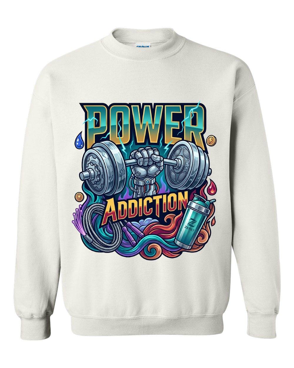 Power Addiction Crewneck Sweatshirt