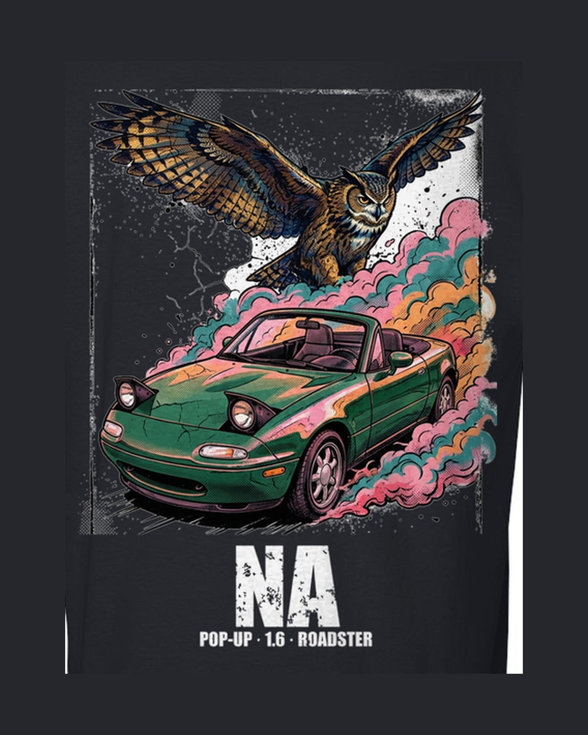 Mazda MX-5 Miata Owl T-Shirt design only