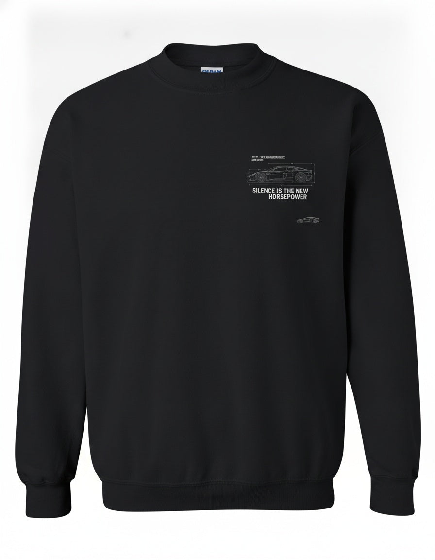Tesla Roadster Midnight Run Crewneck Sweatshirt