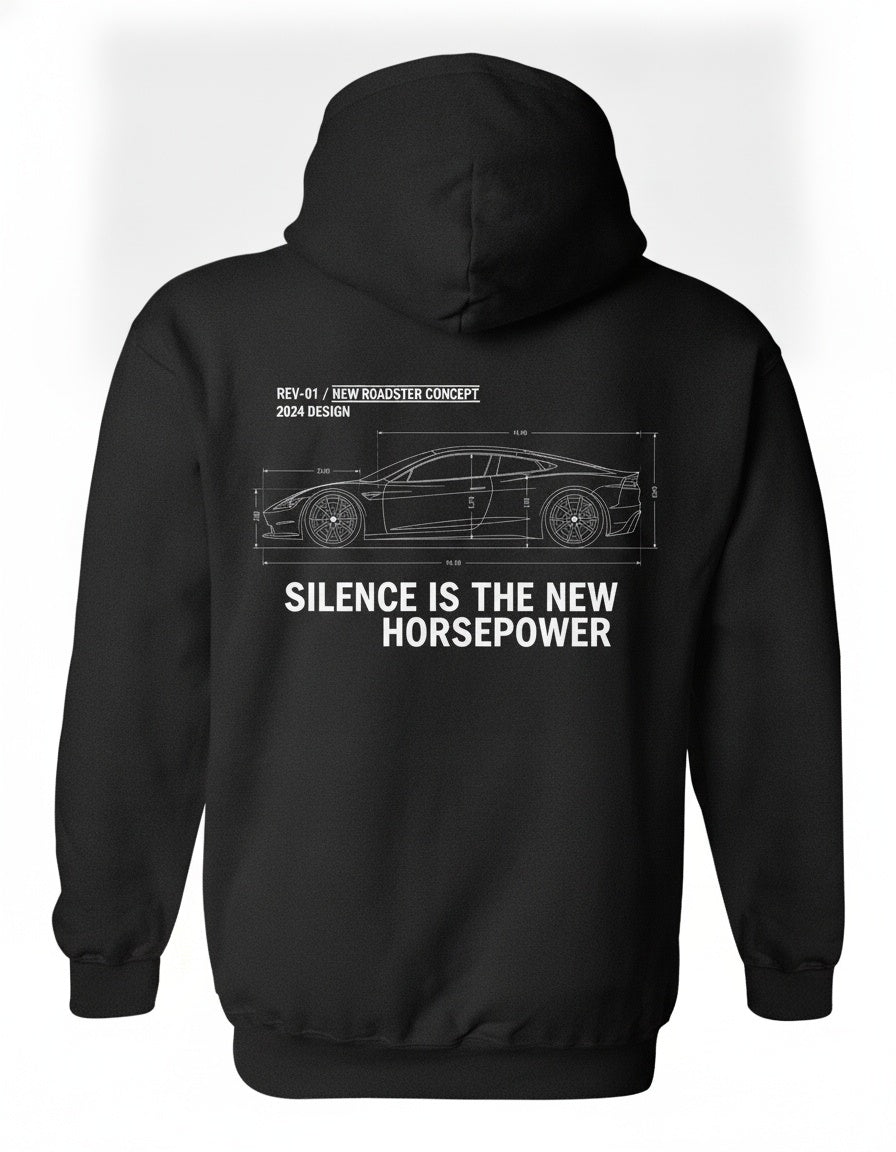 Tesla Roadster Midnight Run Hoodie