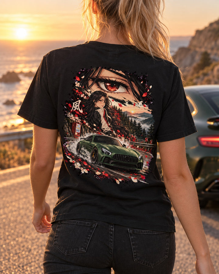 Mercedes-AMG GT R Anime Girl Shirt, Hoodie & More T-Shirt Black worn hero