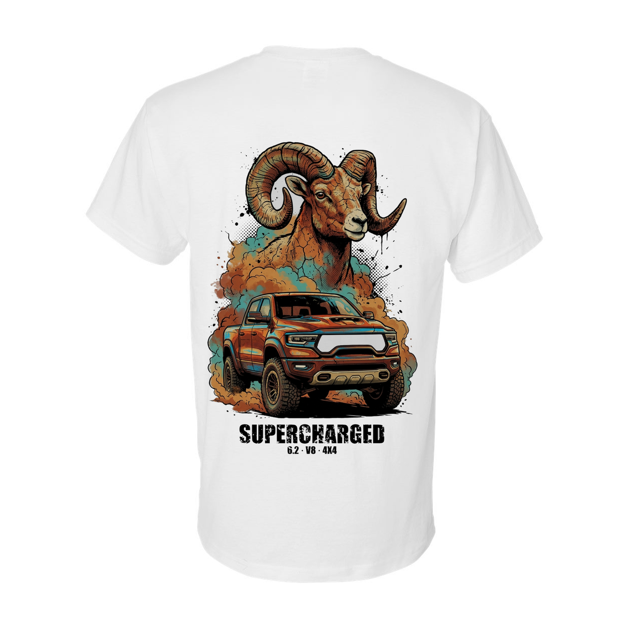 Ram TRX Bighorn T-Shirt — White back