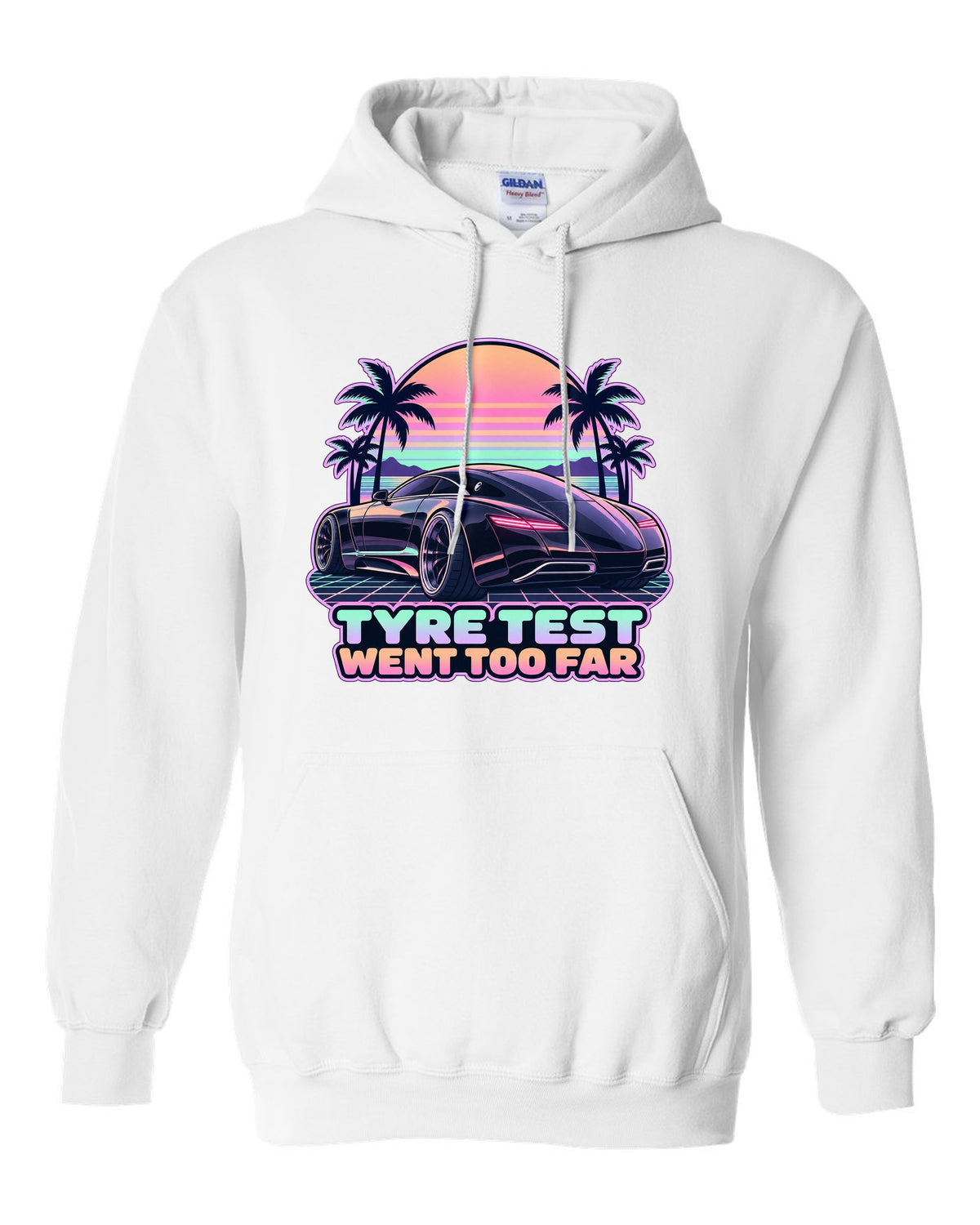 Isometric exploded V12 engine diagram for the Maybach 57 S W240 on a shirt back white pull over hoodie front view with the design