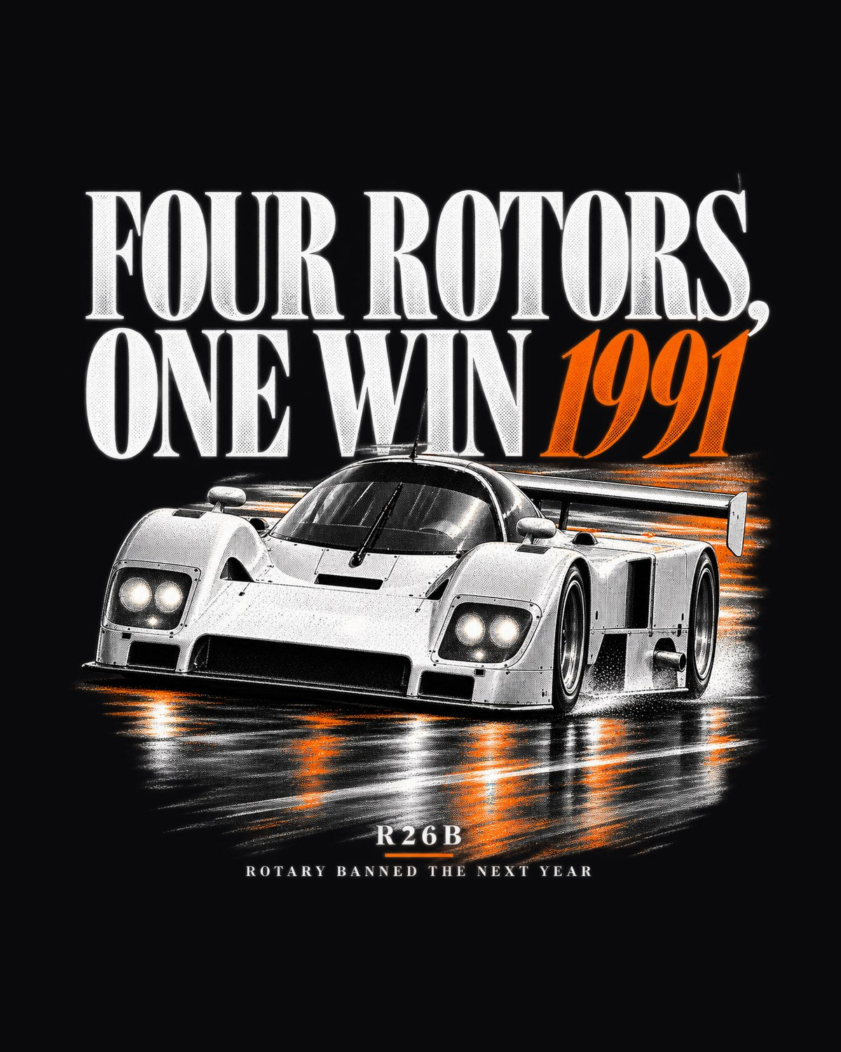 Mazda 787B Le Mans Winner Shirt, Four Rotors Editorial Tee design only