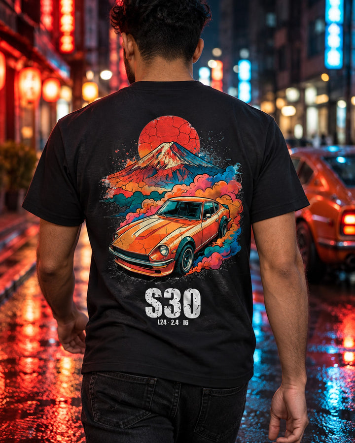 Datsun 240Z Sunrise T-Shirt worn hero