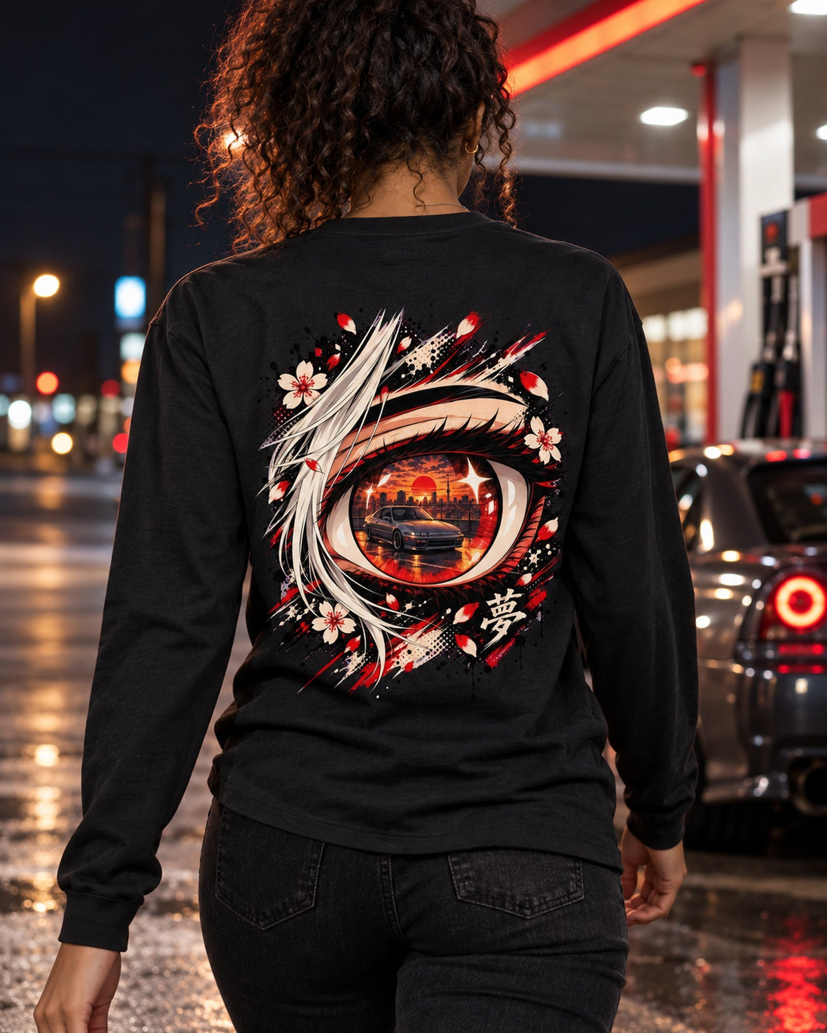 Honda Prelude BB Anime Girl Shirt, Hoodie & More Long Sleeve Black worn hero