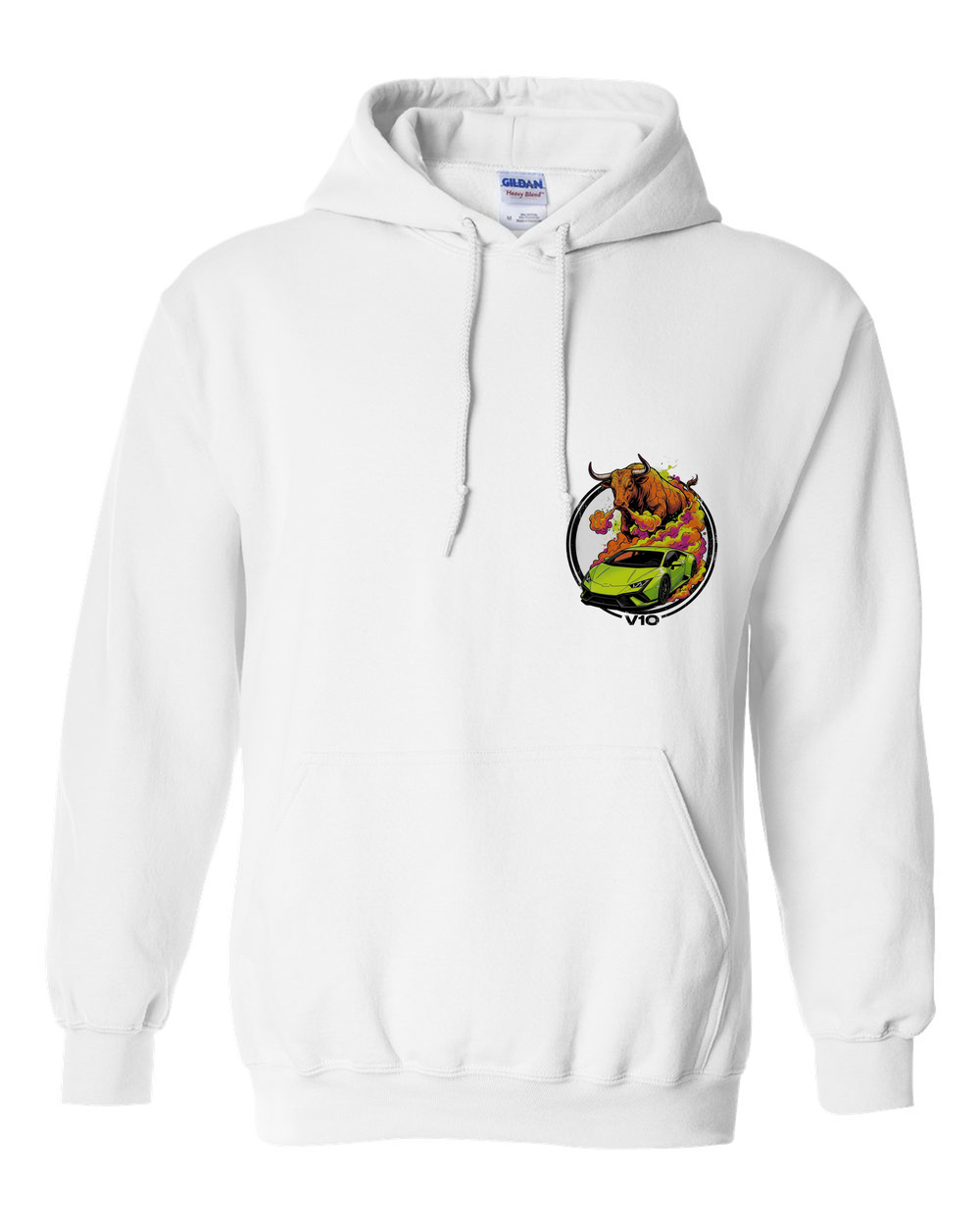 Pull Over Hoodie White front