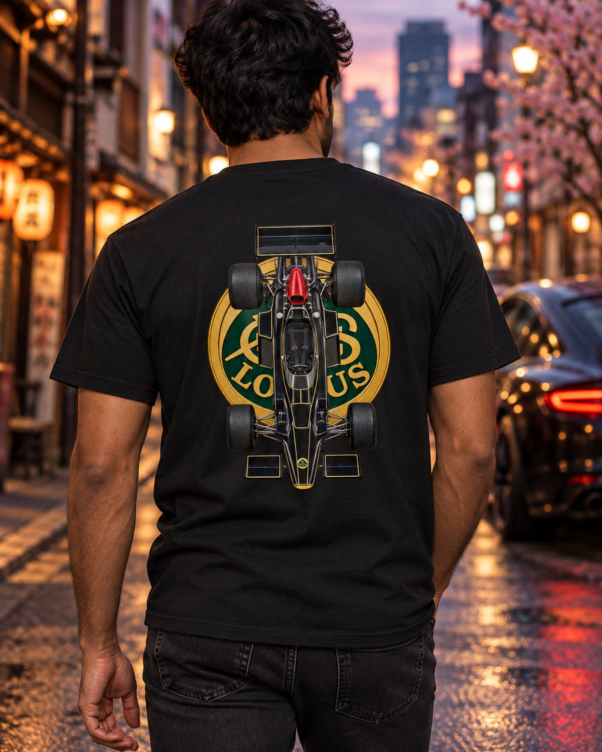 Lotus 72D 1972 Classic F1 Overhead Poster Shirt, Formula 1 Tee T-Shirt Black worn hero