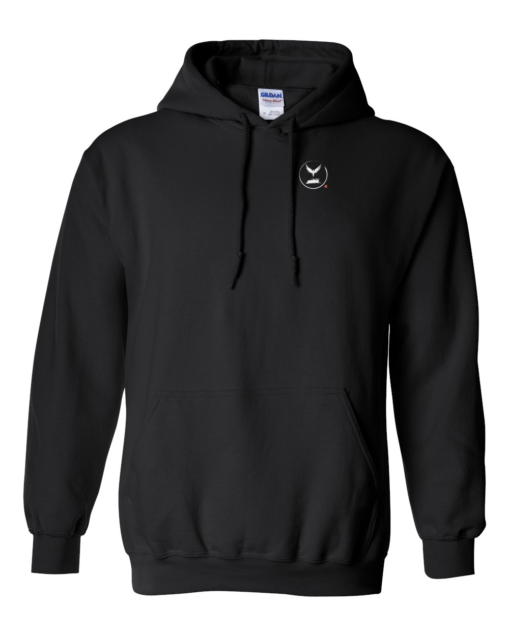 Kuro Tenshi Drift Hoodie black front left-chest seal