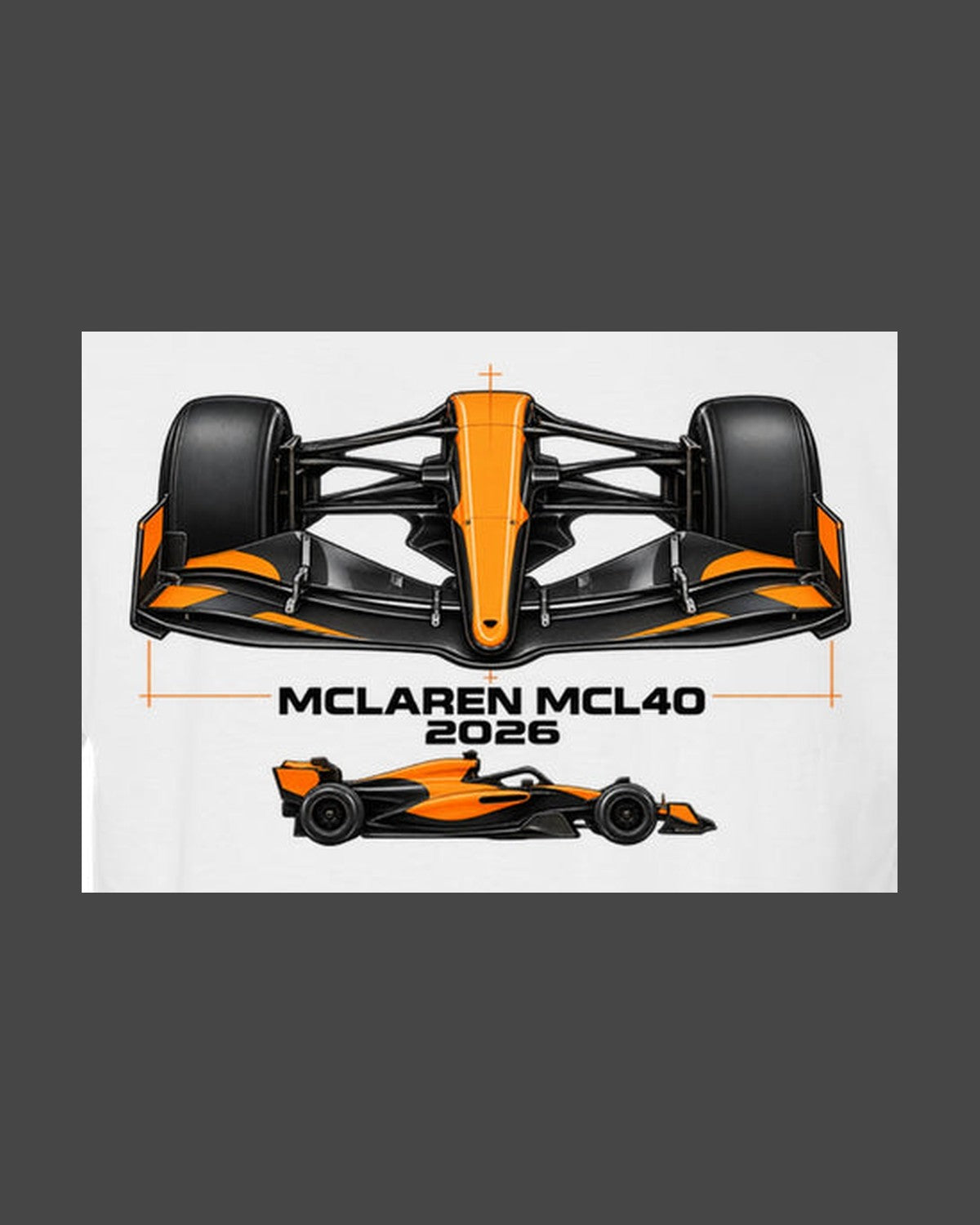 McLaren MCL40 F1 2026 Wing Assembly Shirt, Formula 1 Fan Tee design only