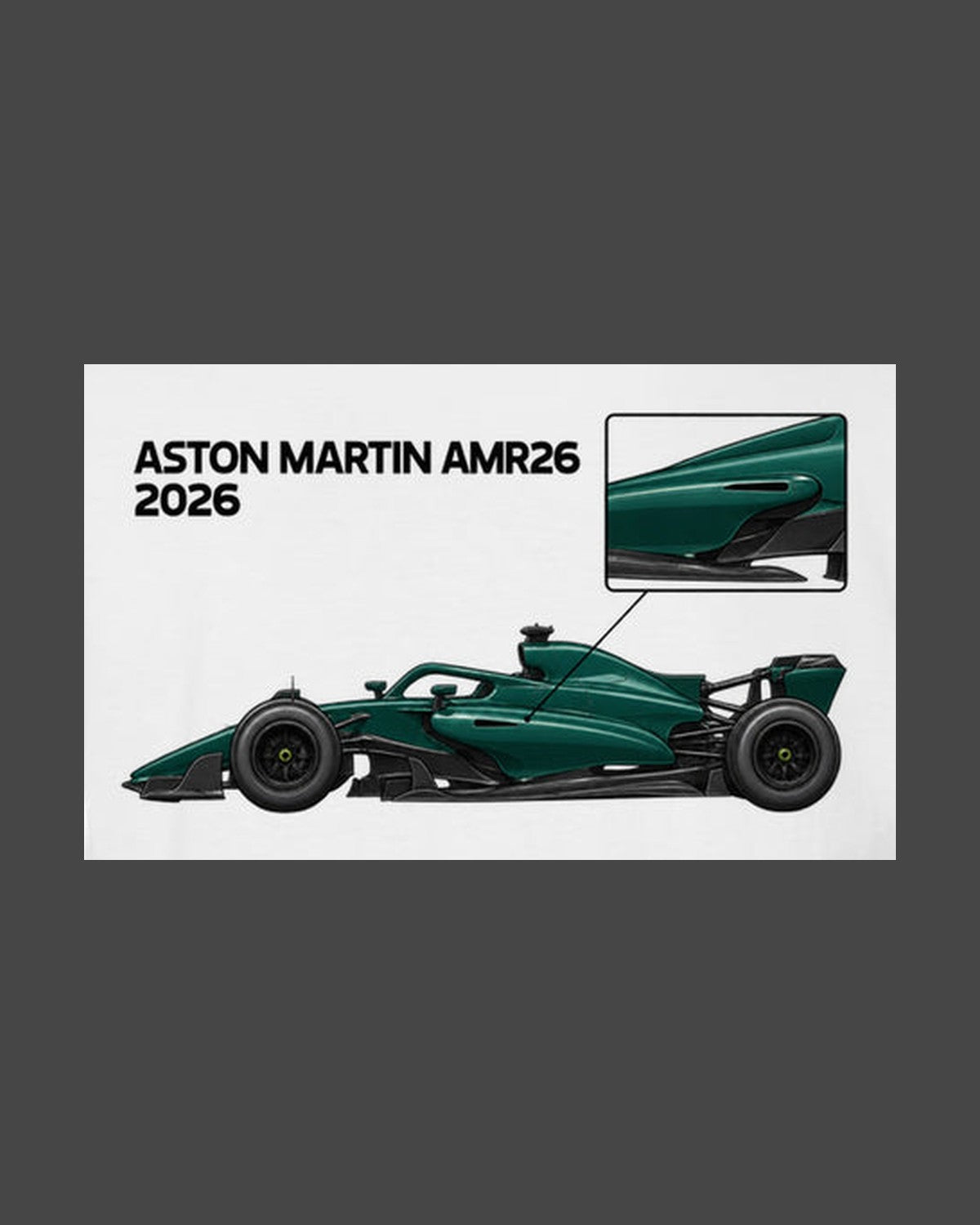Aston Martin AMR26 F1 2026 Side Channel Shirt, Formula 1 Fan Tee design only