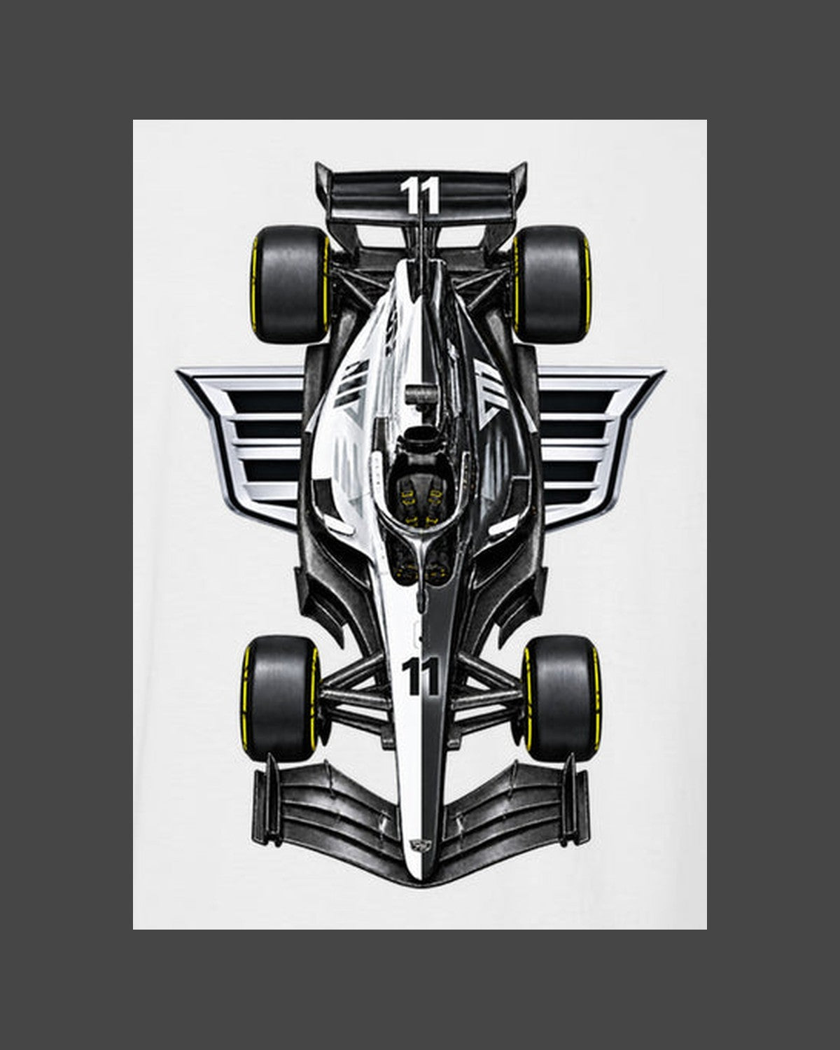 Cadillac MAC-26 2026 F1 Overhead Poster Shirt, Formula 1 Tee, Design 07 design only