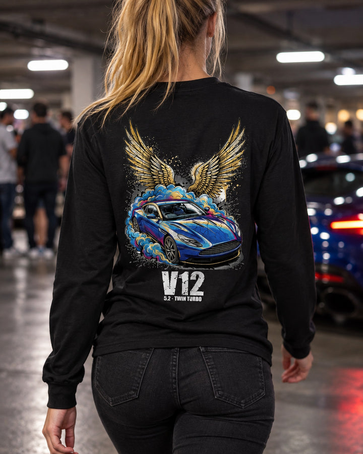Aston Martin DB11 Wings Long Sleeve T-Shirt worn hero
