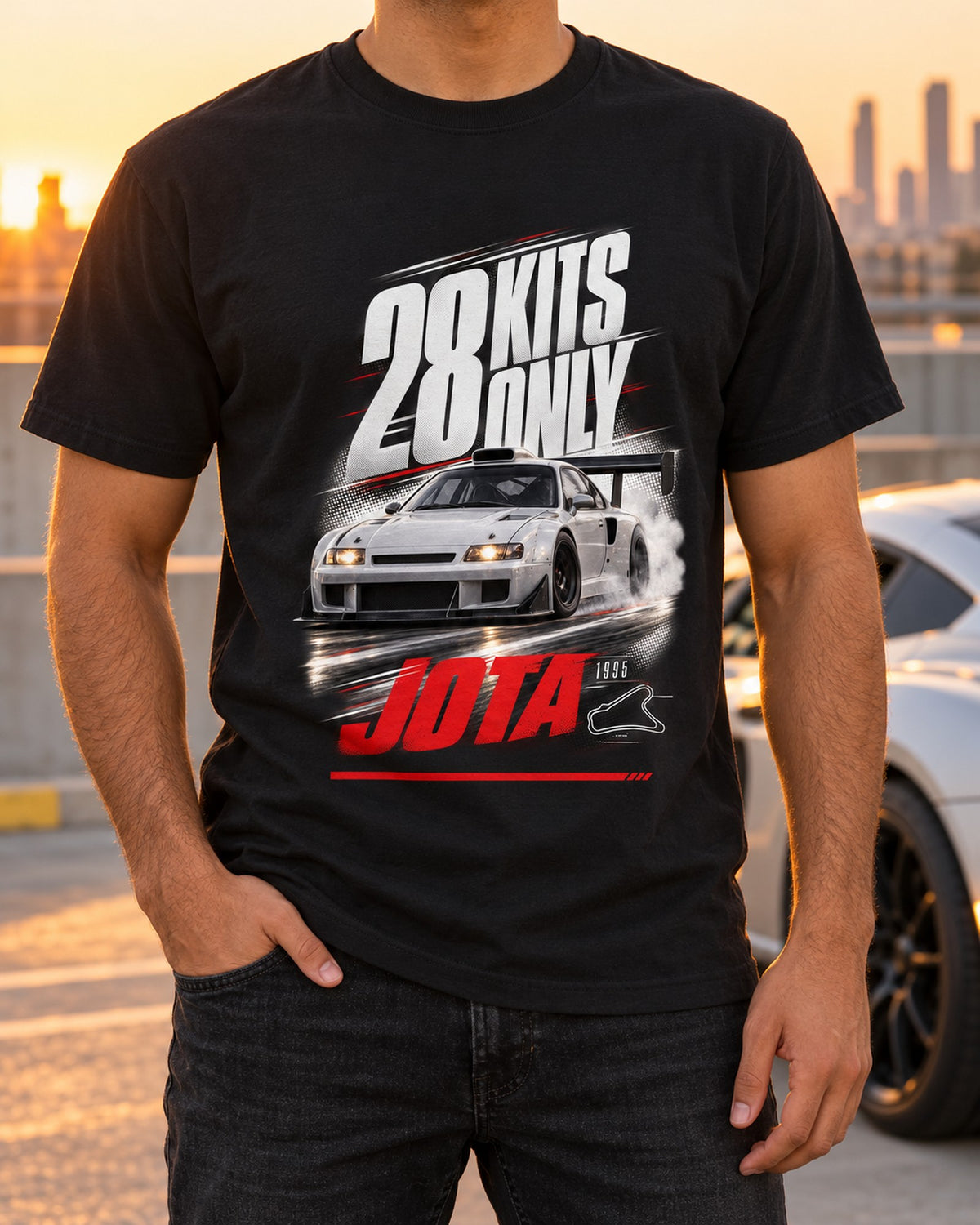 Diablo SE30 Jota 1995 Race Poster Shirt, 28 Kits Only T-Shirt Black worn hero