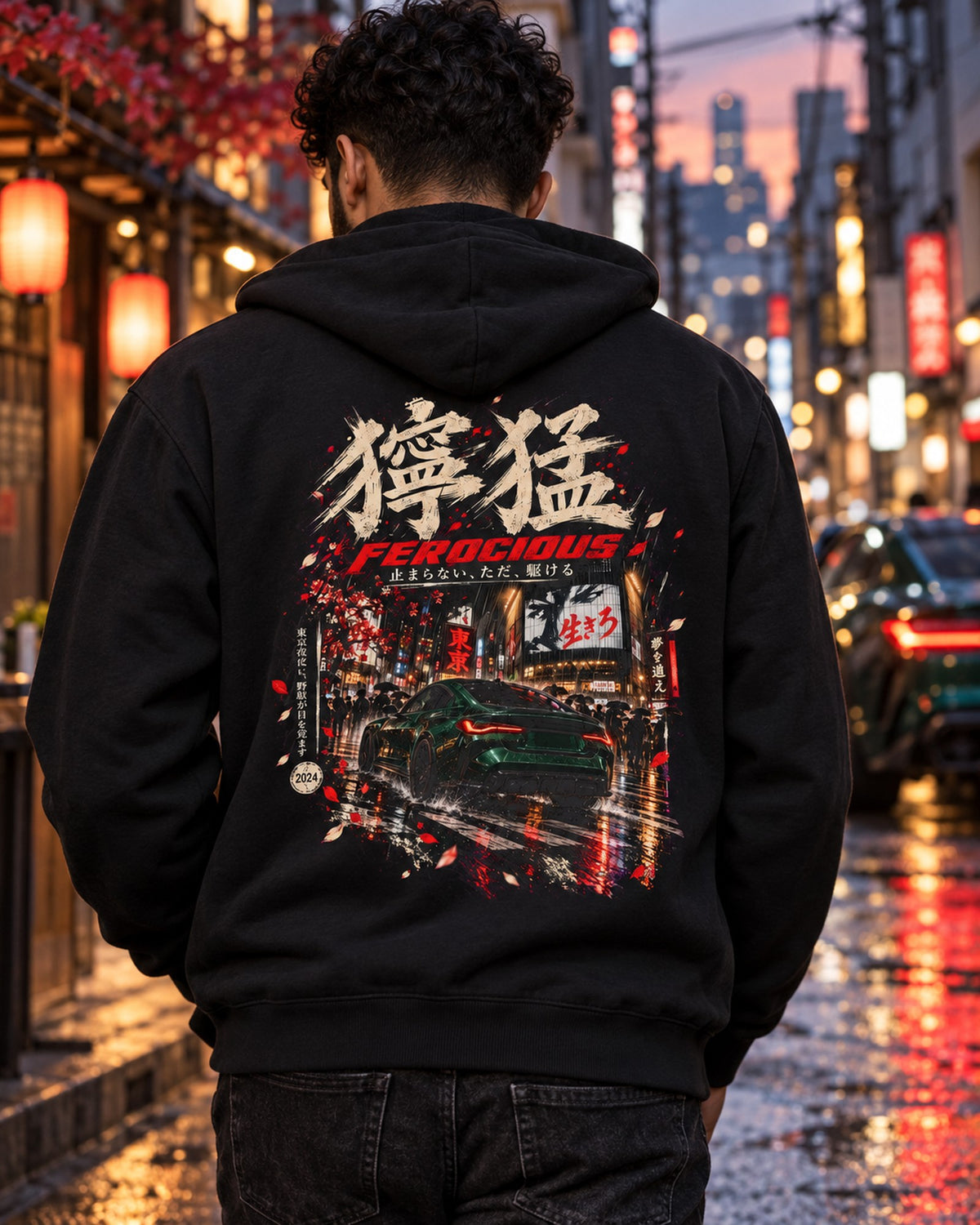 BMW M4 G82 Ferocious Shirt, Hoodie & More Zip Hoodie Black worn hero