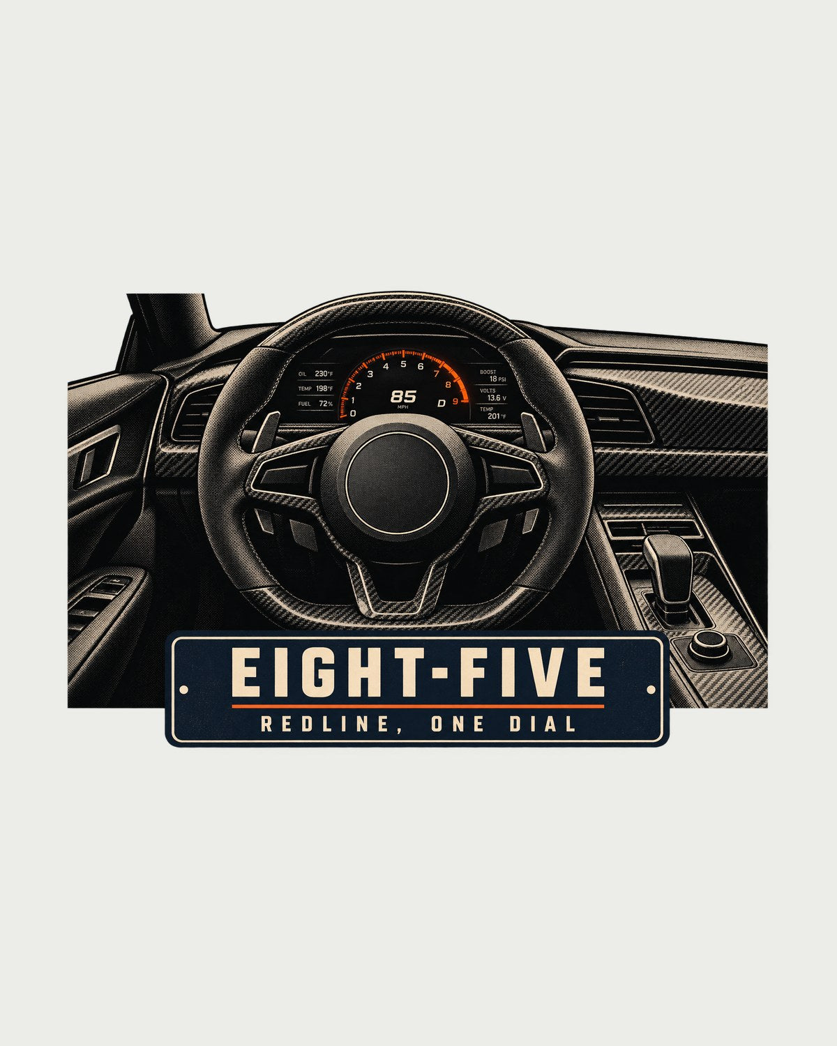 Koenigsegg Jesko Cockpit Gauge Shirt, Carbon Tub Dash Car Tee design only