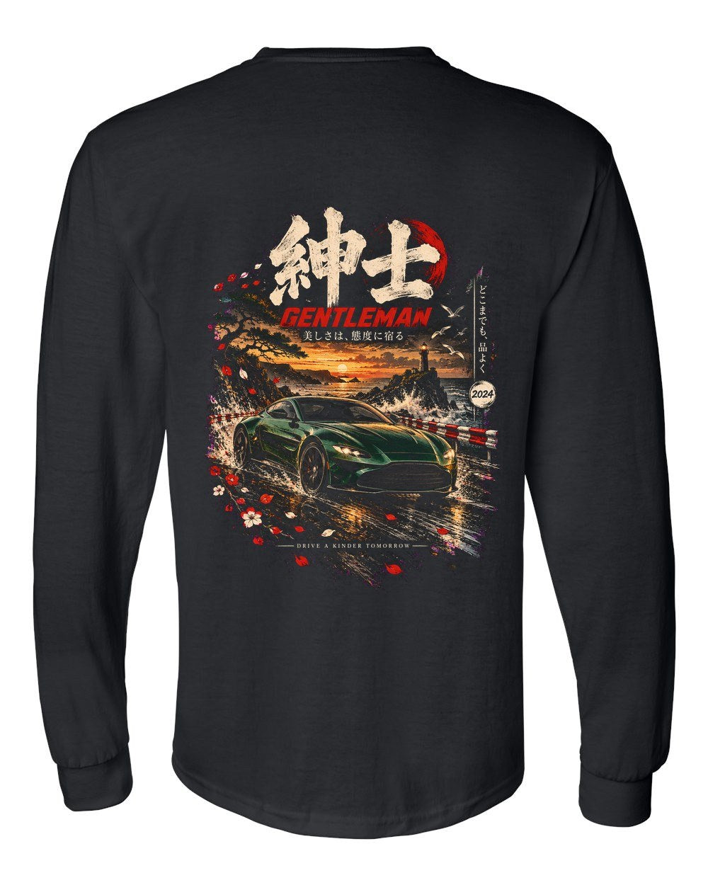 Aston Martin Vantage Long Sleeve Black back