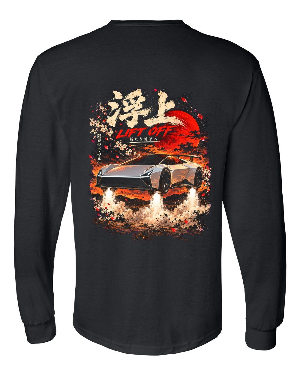 Tesla Roadster 2026 Lift Off Long Sleeve Black back