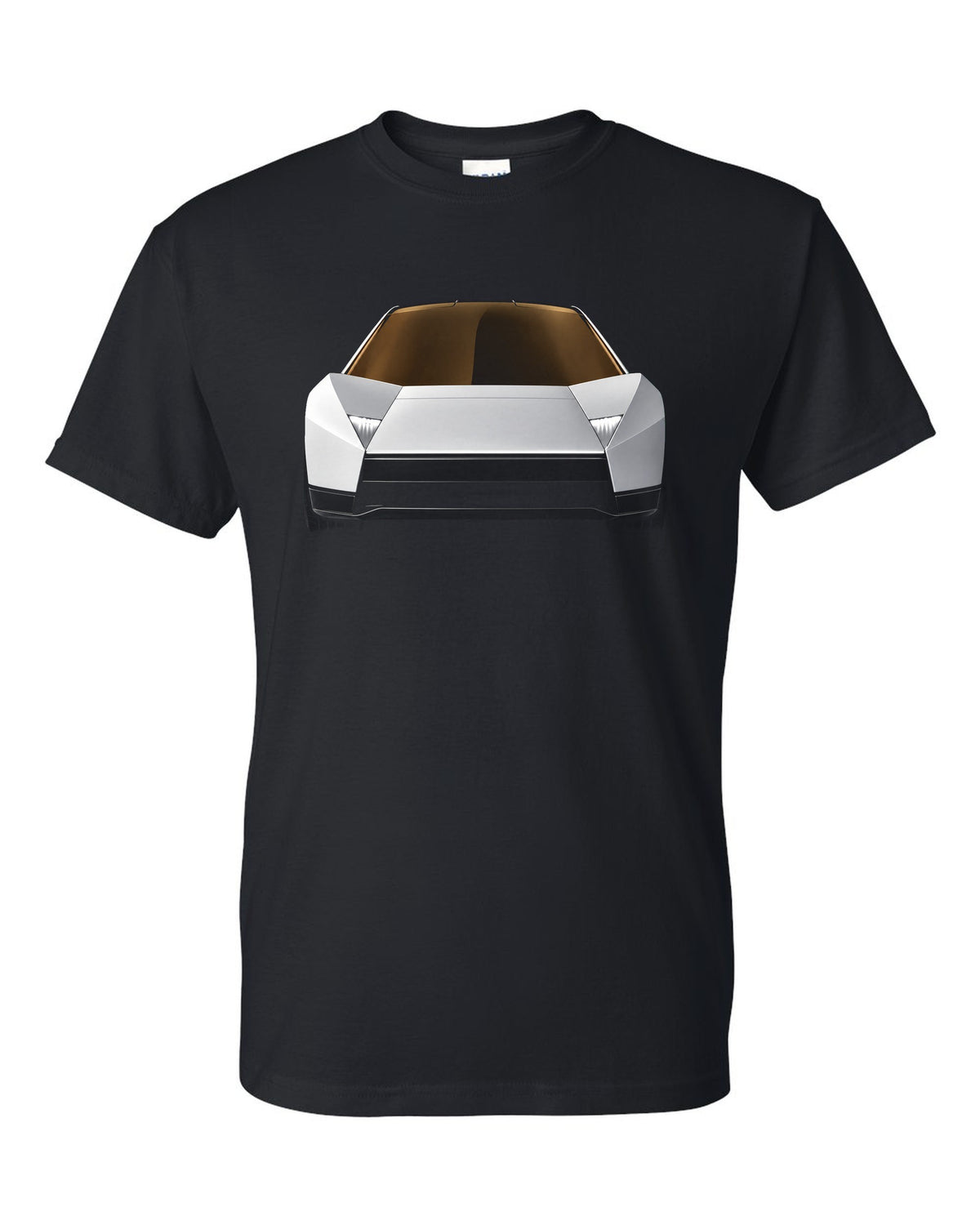Tesla Roadster Light Bar T-Shirt Black front