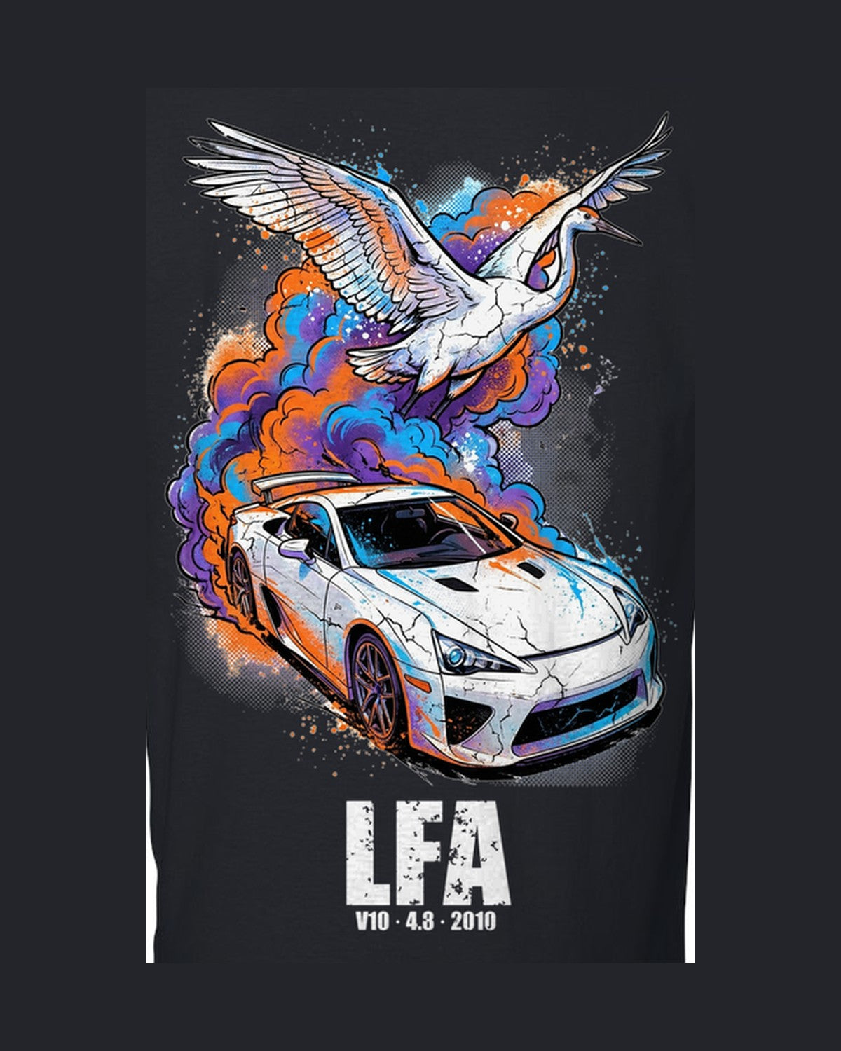 Lexus LFA Crane T-Shirt design only