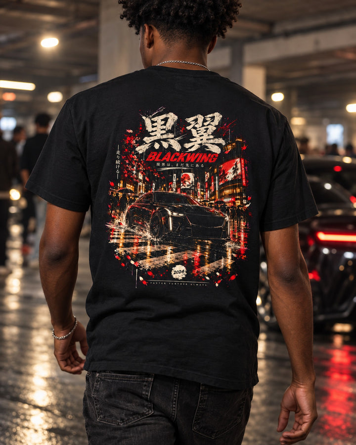 Cadillac CT5-V Blackwing Japanese Street Shirt, Hoodie & More T-Shirt Black worn hero