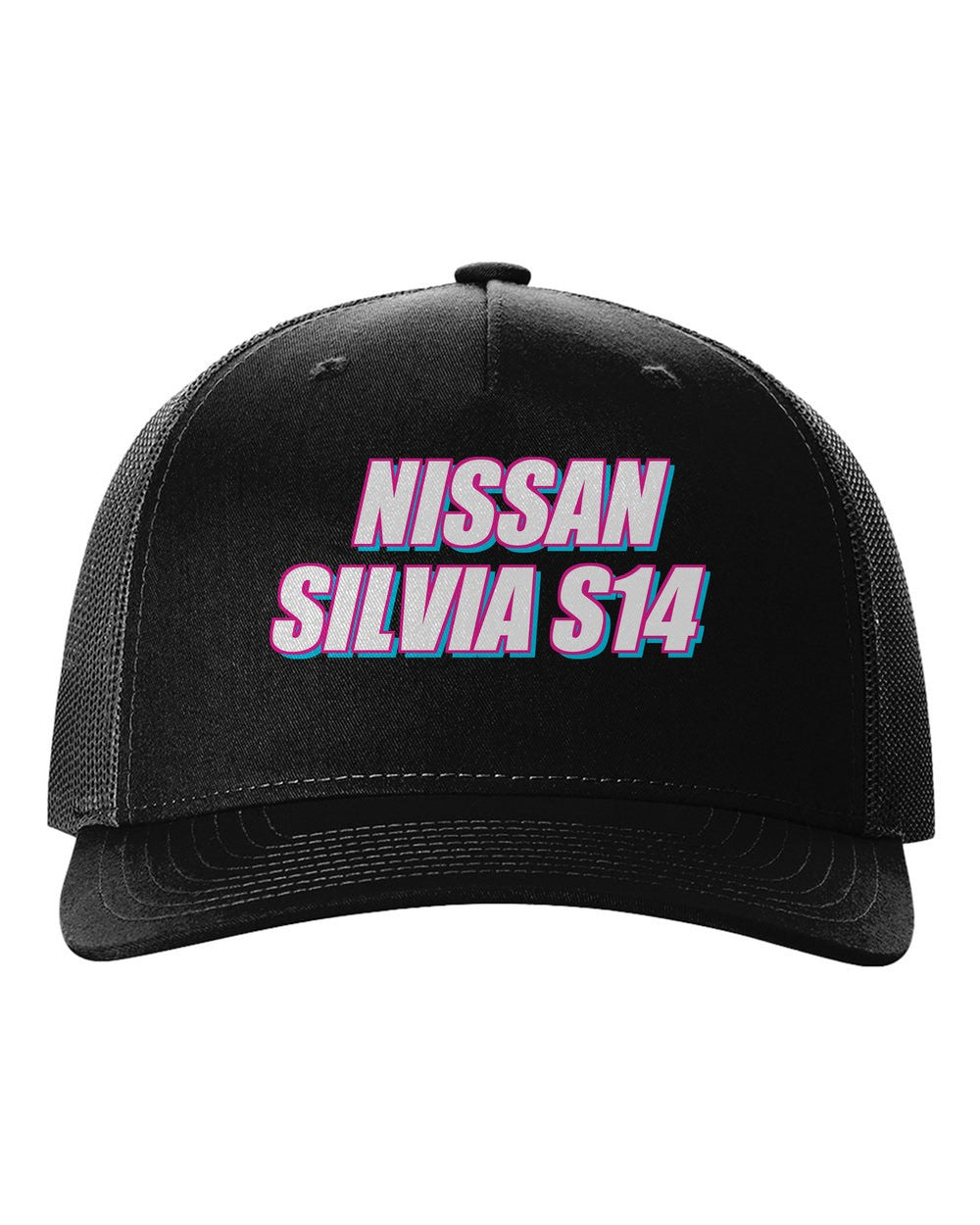 black hat front view with 車魂 mark
