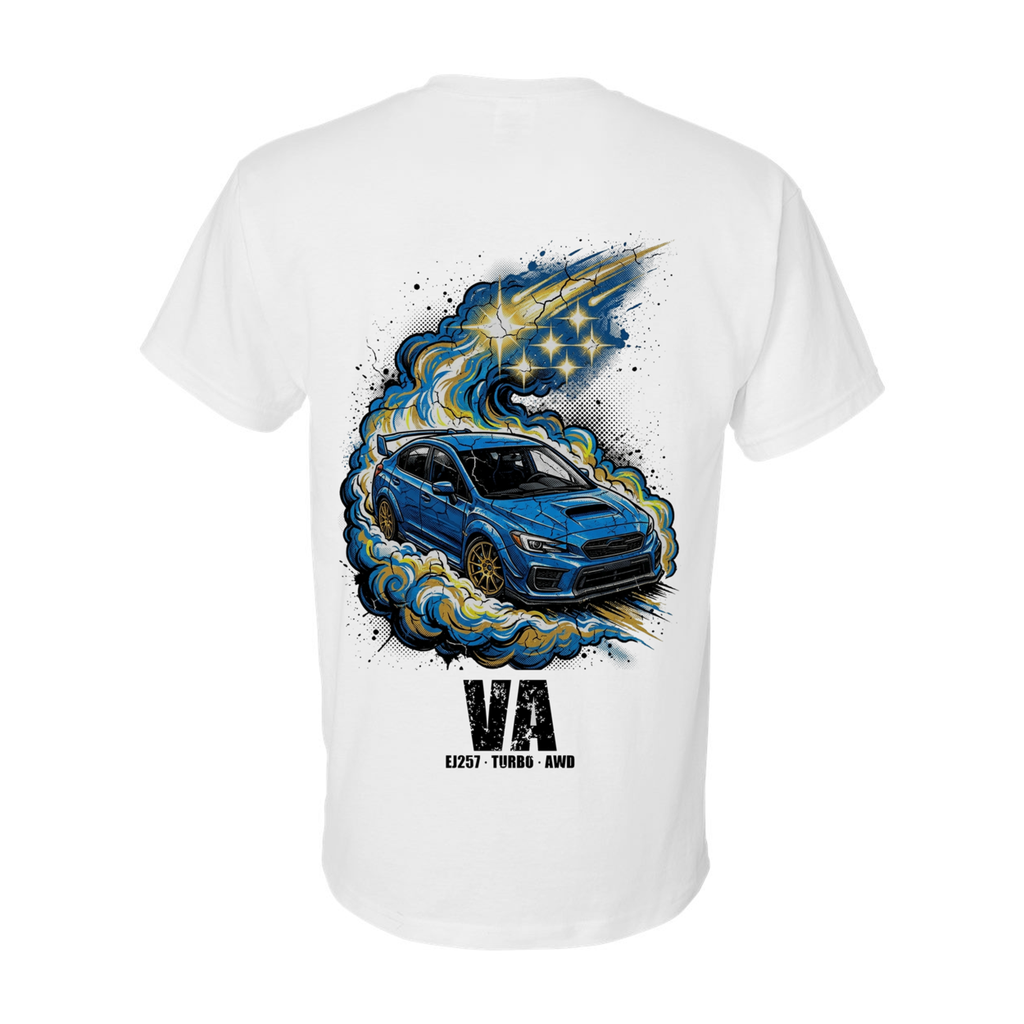 Subaru WRX STI Pleiades T-Shirt — White back