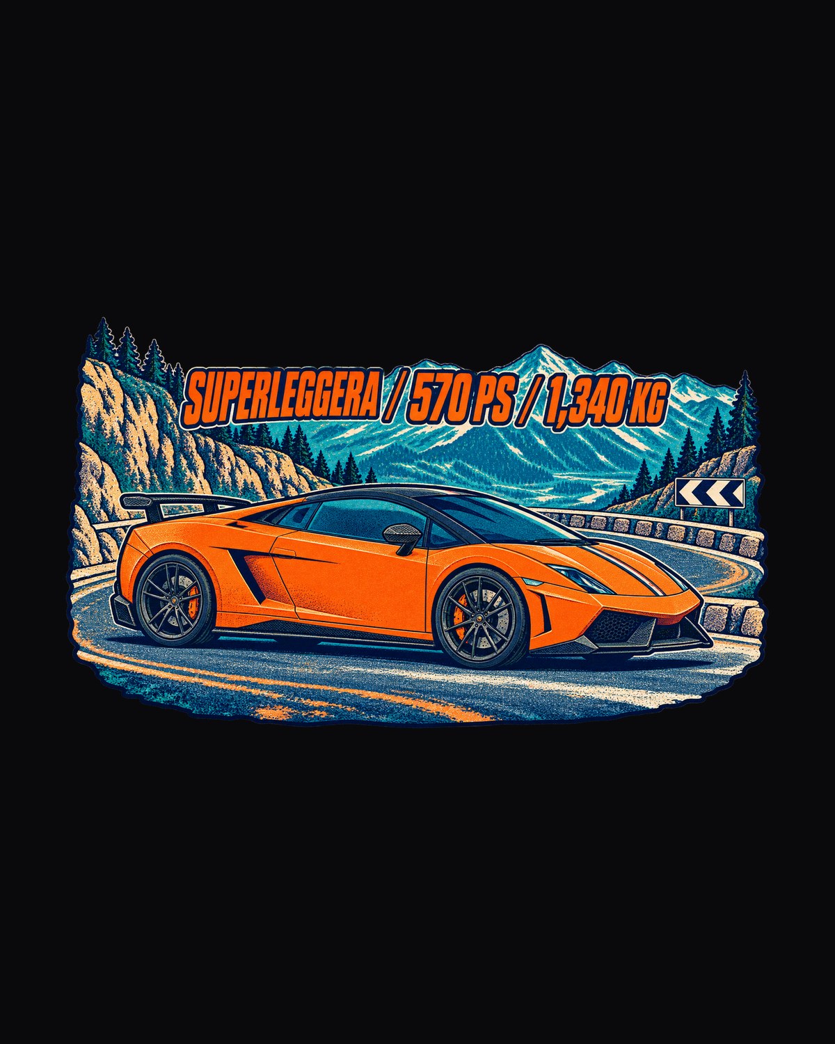 Gallardo LP570-4 Superleggera Riso Pass Shirt, 1,340 KG design only