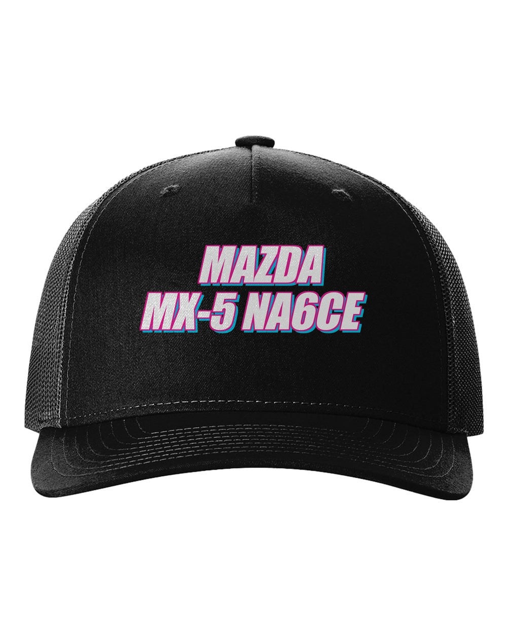 black hat front view with 車魂 mark