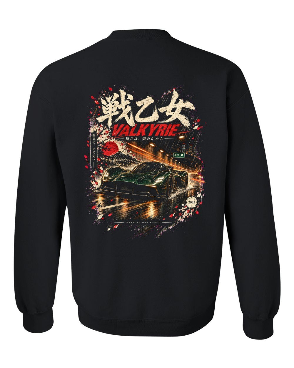 Aston Martin Valkyrie Crewneck Black back