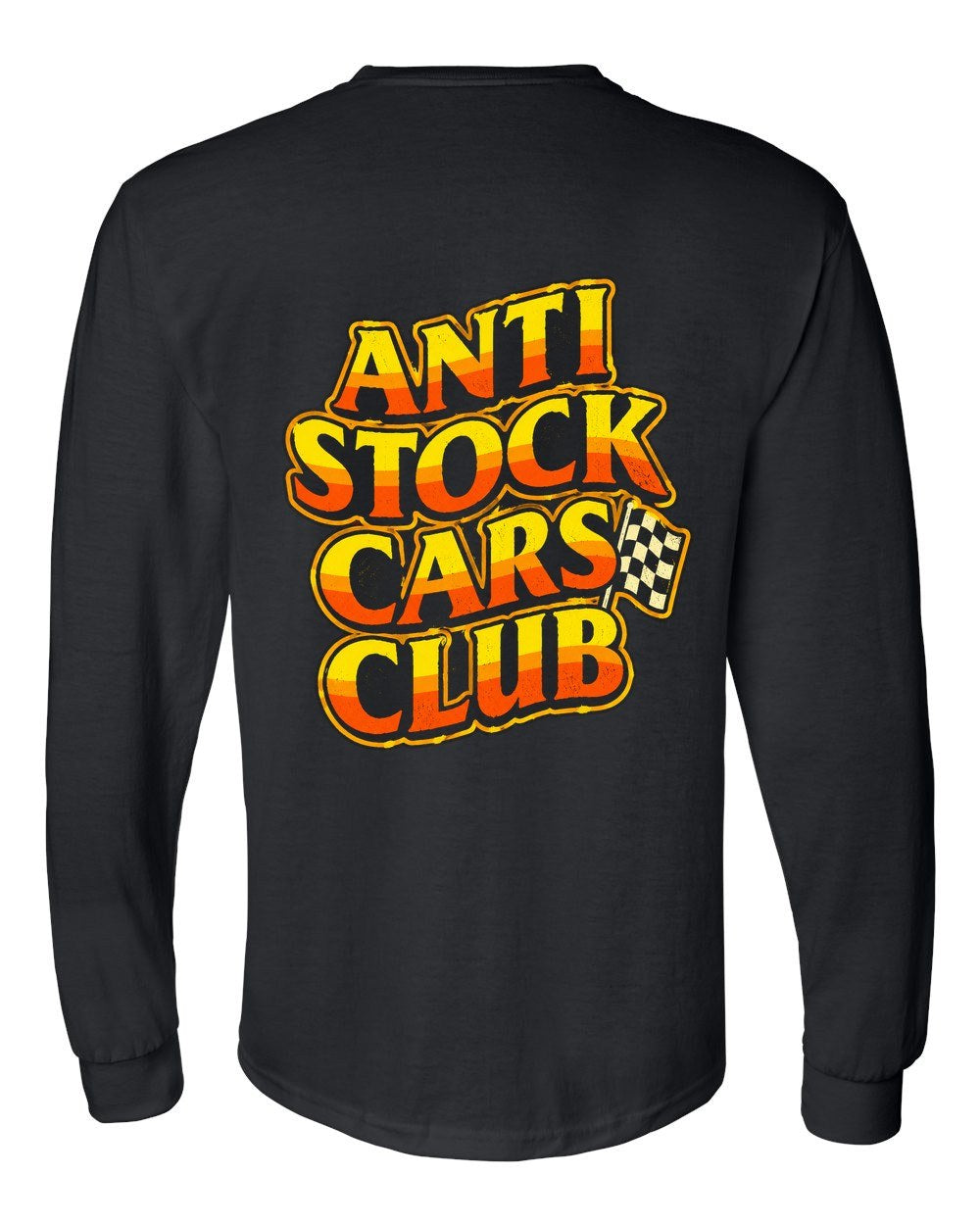 Anti Stock Cars Club 70s Stock Car Long Sleeve Black back