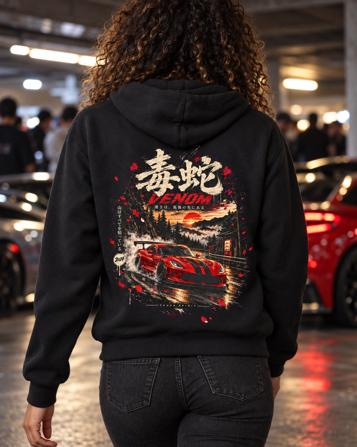 Dodge Viper ACR Venom Shirt, Hoodie & More Zip Hoodie Black worn hero
