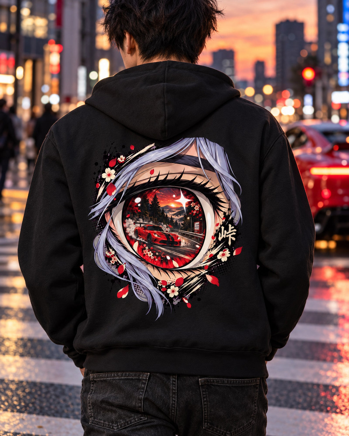 Dodge Viper ACR Anime Girl Shirt, Hoodie & More Zip Hoodie Black worn hero