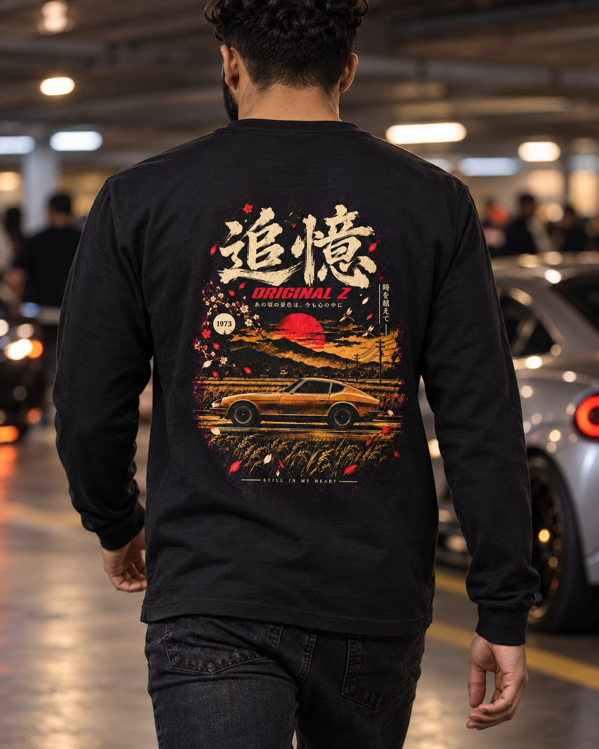 Datsun 240Z Original Z Shirt, Hoodie & More Long Sleeve Black worn hero
