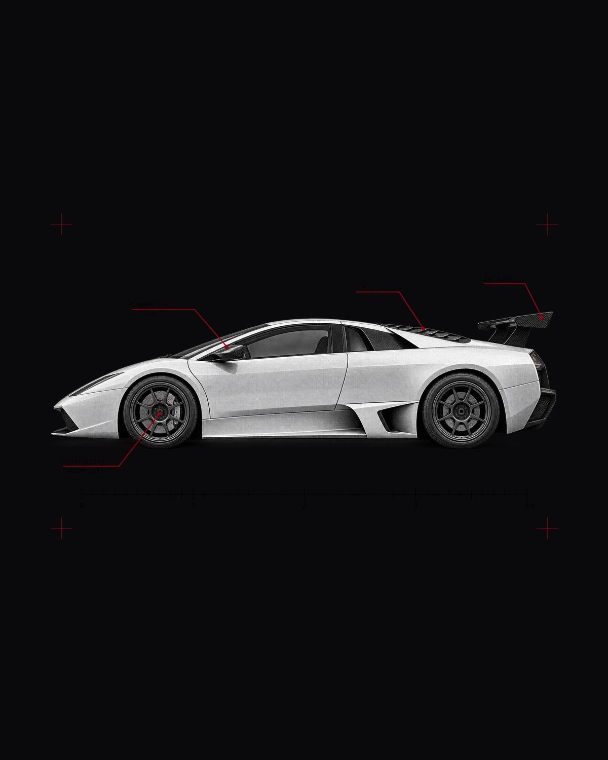Gallardo Superleggera Spec Poster Shirt, 618 Made, Car Guy Gift design only