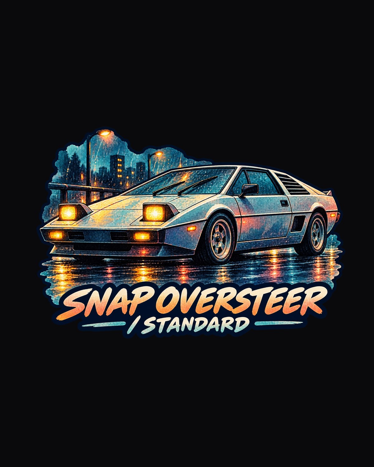 MR2 AW11 Pocket Rocket Watercolour Shirt, Snap Oversteer Standard design only