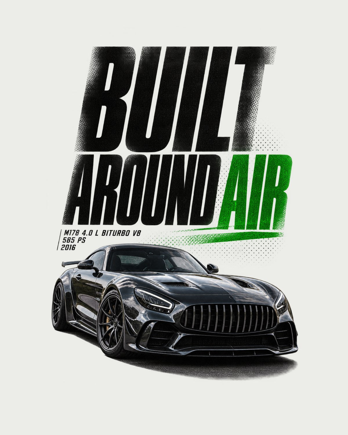 Built Around Air Halftone Shirt, Mercedes-AMG GT R C190 design only