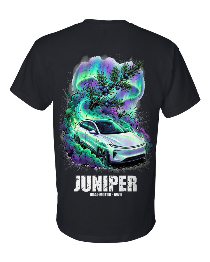 Tesla Model Y Juniper T-Shirt — Black back