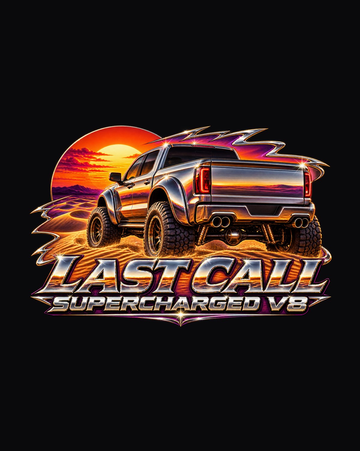 Ram 1500 TRX Final Edition Chrome Dune Shirt, Last Call V8 design only