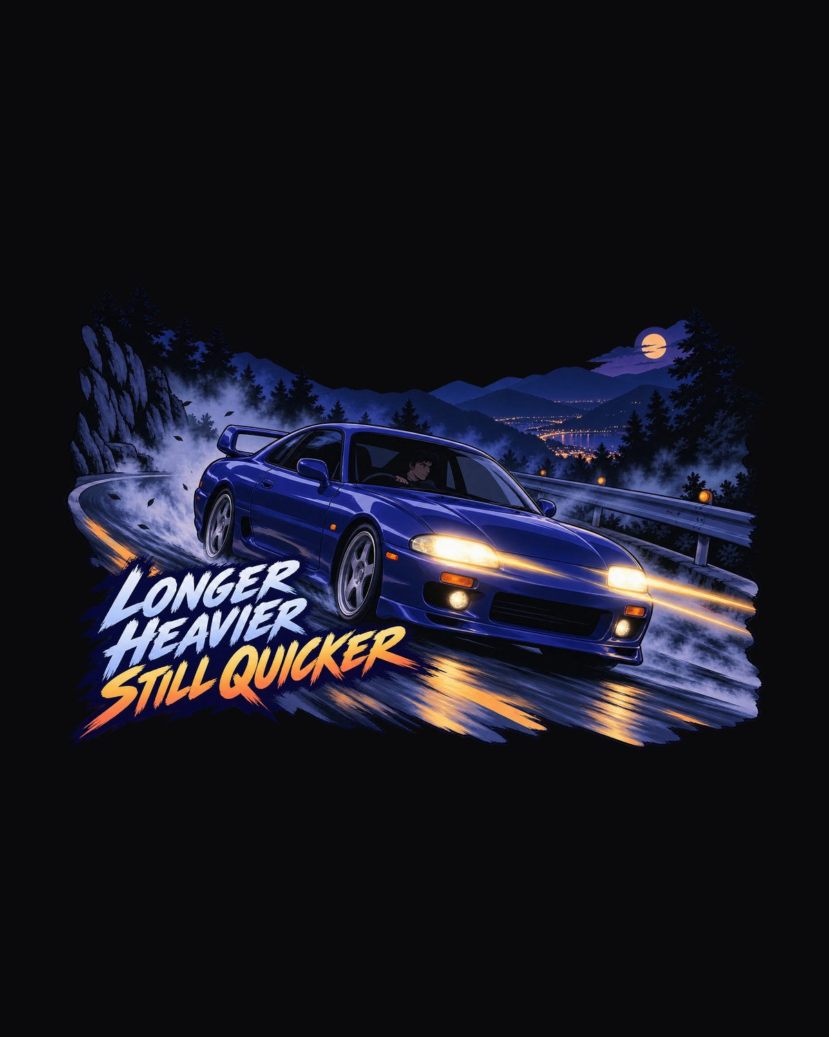 Nissan Skyline GT-R BCNR33 Longer Heavier Anime Touge Tee design only