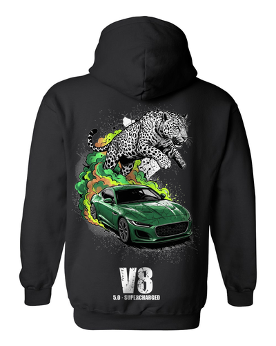 Jaguar F-Type Leaper Pull Over Hoodie & Zip Hoodie