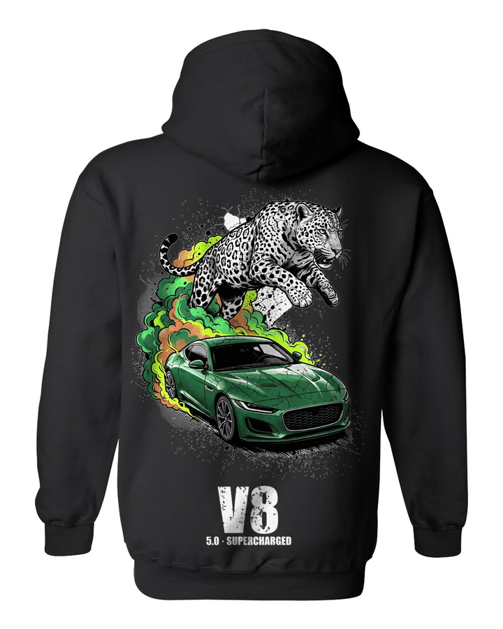Pull Over Hoodie Black back