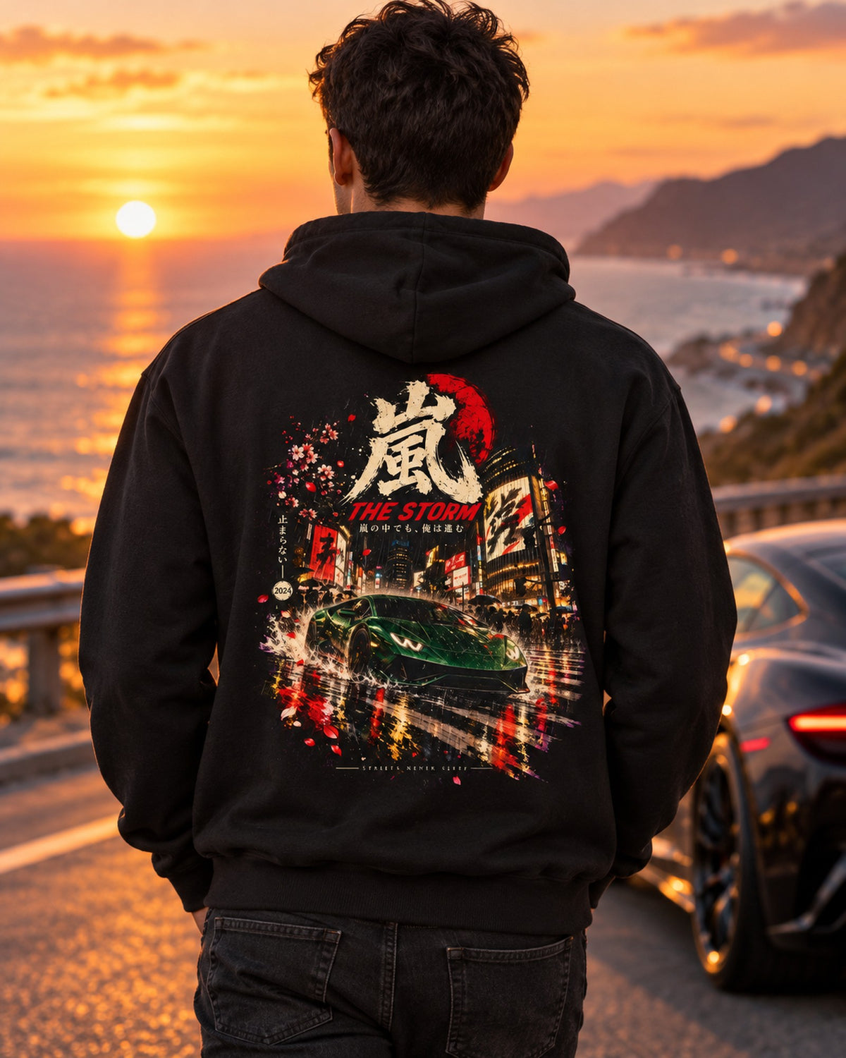 Lamborghini Huracán The Storm Shirt, Hoodie & More Pull Over Hoodie Black worn hero