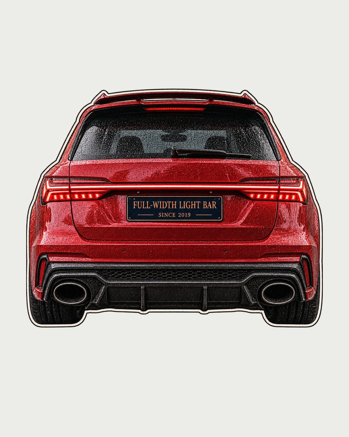 Audi RS6 Avant C8 Taillight Macro Shirt, Wagon Owner Gift design only