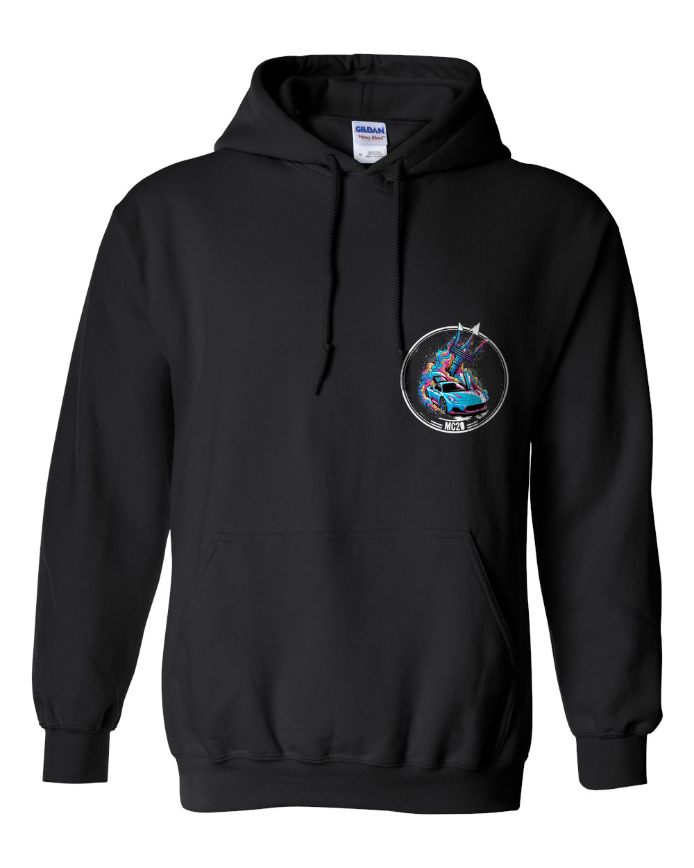Pull Over Hoodie Black front