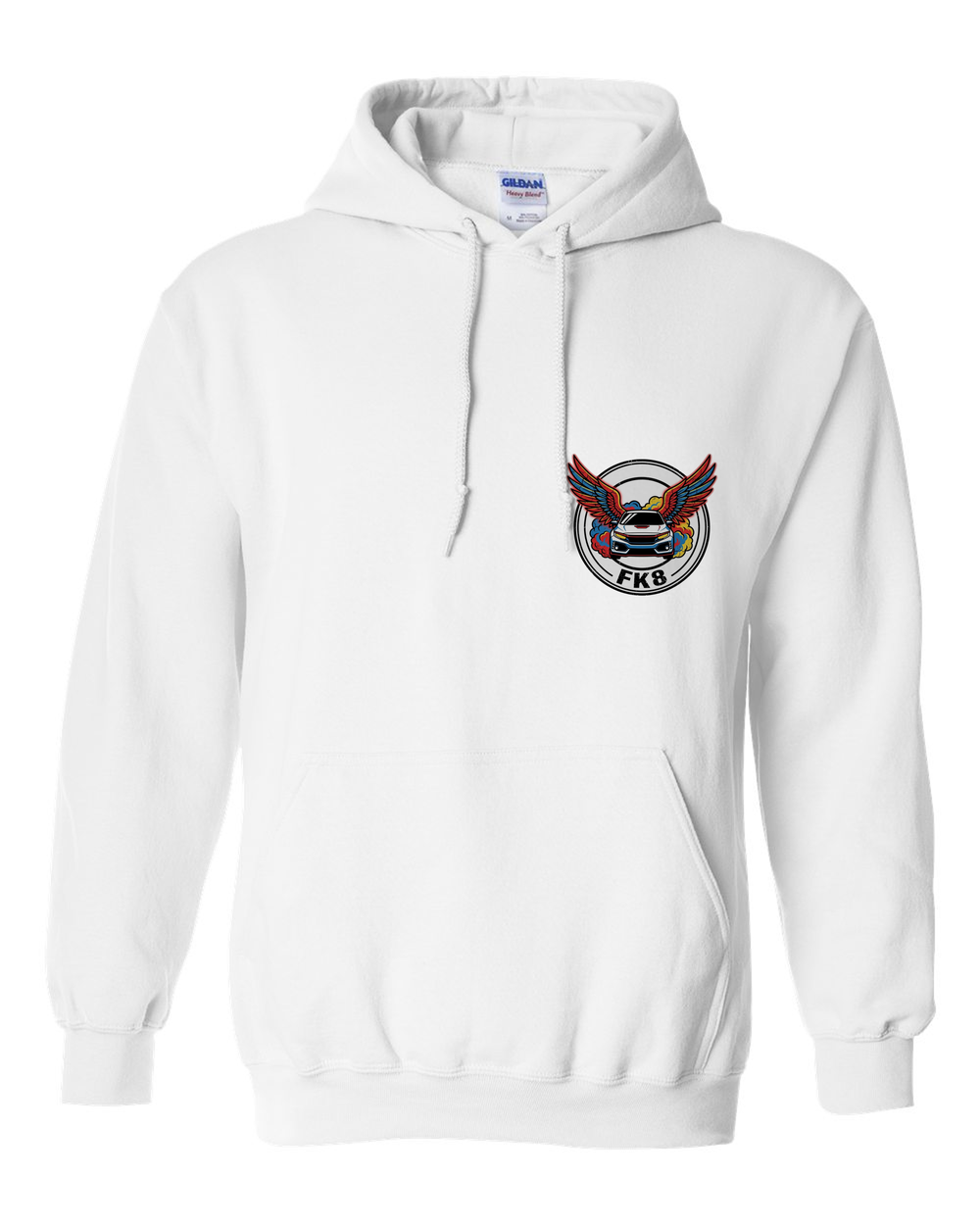 Pull Over Hoodie White front