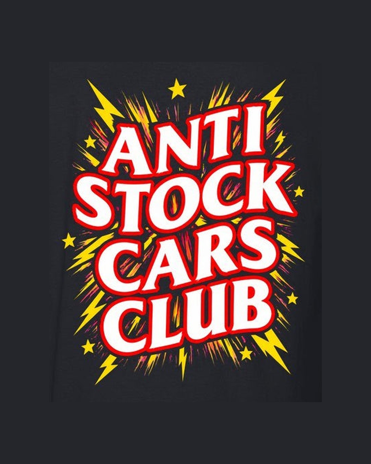 Anti Stock Cars Club Anime Title Card Shirt, Hoodie & More design only