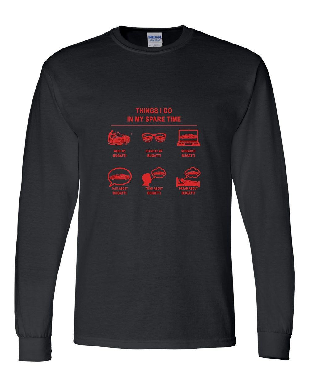 Bugatti Things I Do Long Sleeve Black front