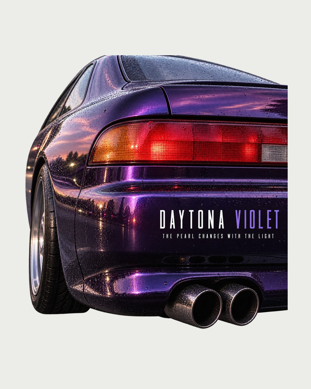 BMW E36 M3 Daytona Violet Taillight Macro Shirt, The Pearl design only