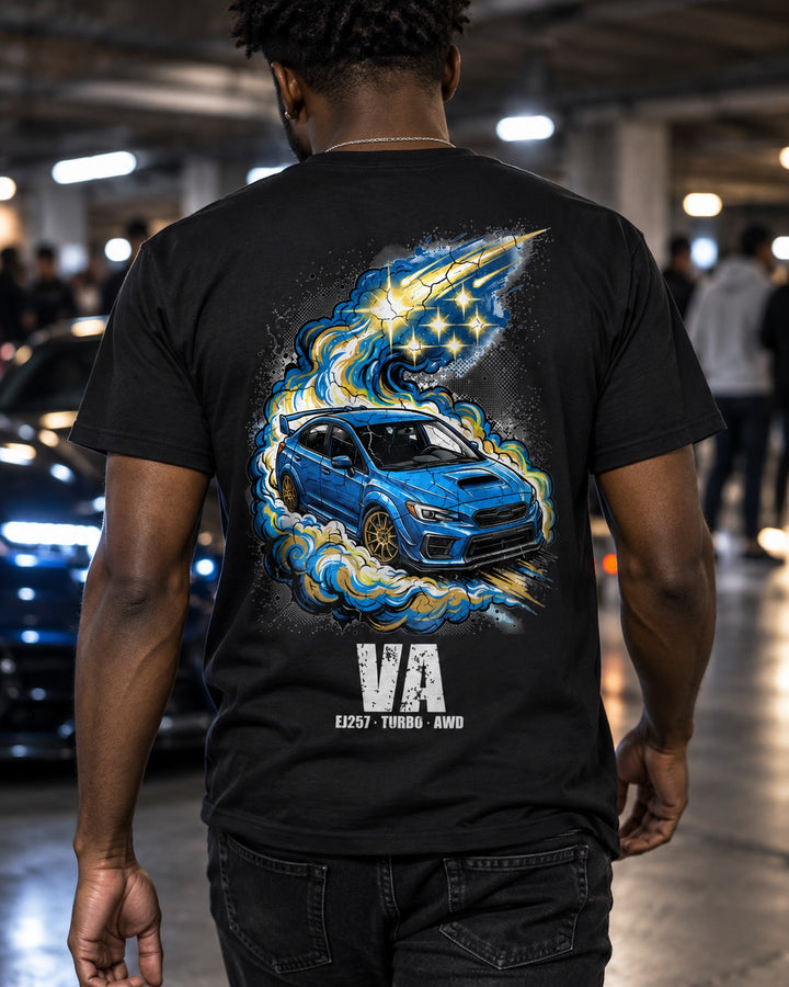 Subaru WRX STI Pleiades T-Shirt worn hero